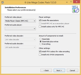 K-Lite Codec Pack для Windows Vista